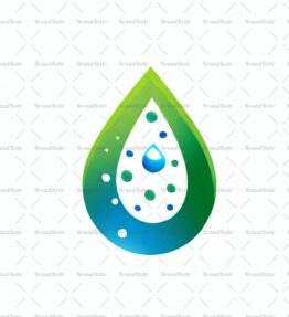 Wassertropfen und Blatt